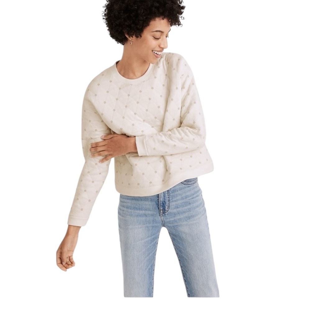Madewell Quilted Swing Sweatshirt
